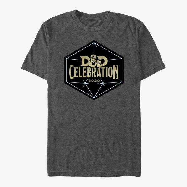 Tričko Merch Dungeons & Dragons - DD Celebration Unisex T-Shirt Dark Heather Grey S