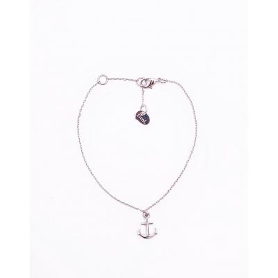 Timi 3D Anchor Bracelet silver finishing