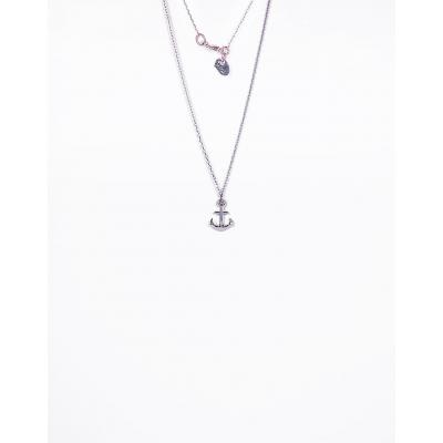 Timi 3D Anchor Necklace silver finishing