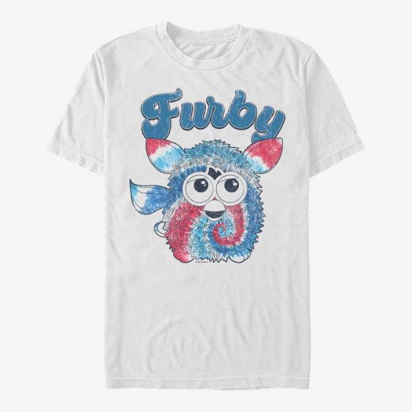 Tričko Merch Hasbro Vault Furby - Furby Americana Unisex T-Shirt White S