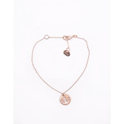 Timi Anchor Plate Bracelet gold plated