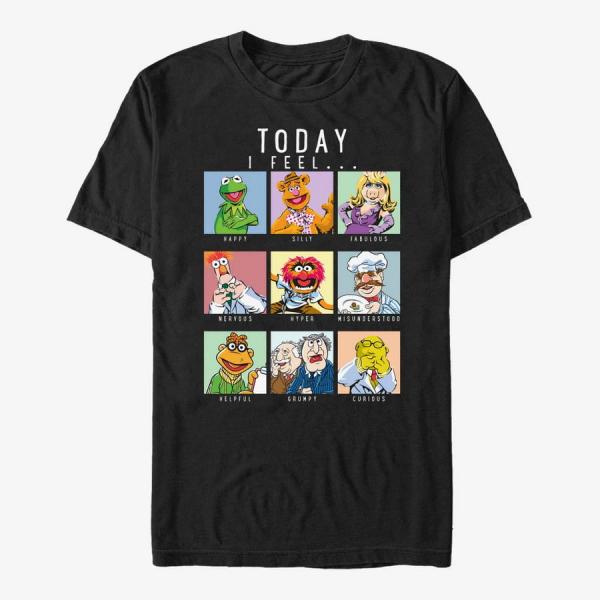 Tričko Merch Disney Classics Muppets - Muppet Mood Unisex T-Shirt Black XL