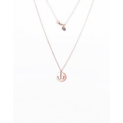 Timi Anchor Plate Necklace gold plated
