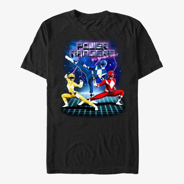 Queens Hasbro Vault Power Rangers - Nineties Lightning Unisex T-Shirt Black
