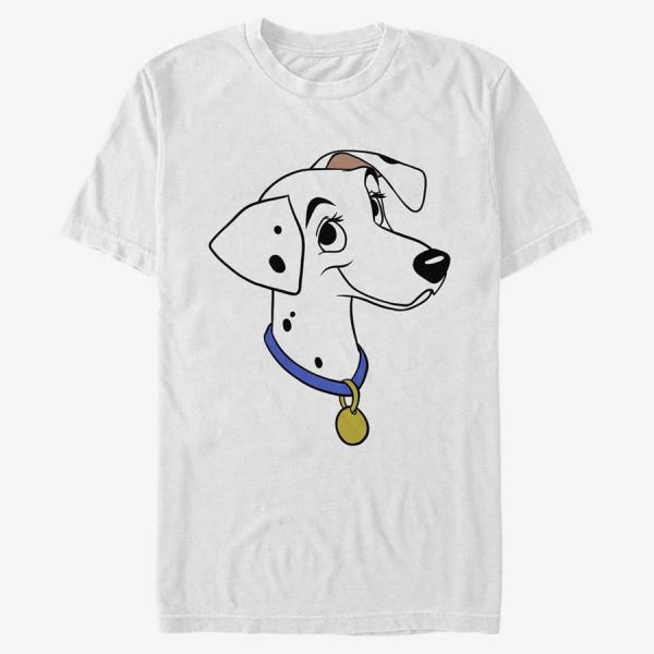 Queens Disney Classics 101 Dalmatians - Perdita Big Face Unisex T-Shirt White