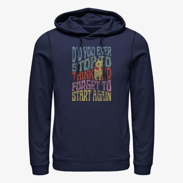 Mikina Merch Disney Classics Winnie The Pooh - DID YOU EVER Unisex Hoodie Navy Blue L