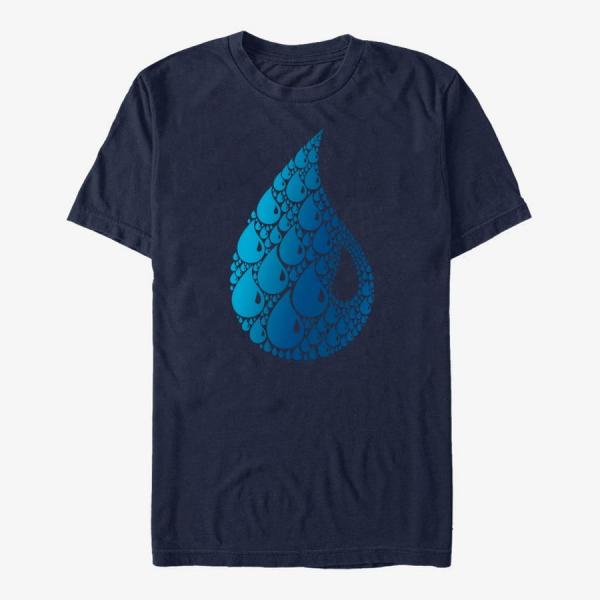 Queens Magic: The Gathering - Blue Mana Symbol Unisex T-Shirt Navy Blue