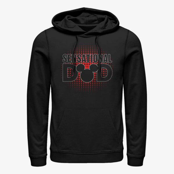 Mikina Merch Disney Classics Mickey Classic - Sensational Dad Unisex Hoodie Black L