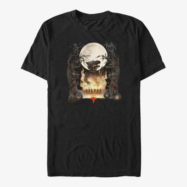 Tričko Merch Magic: The Gathering - Burn the Wolf Unisex T-Shirt Black M