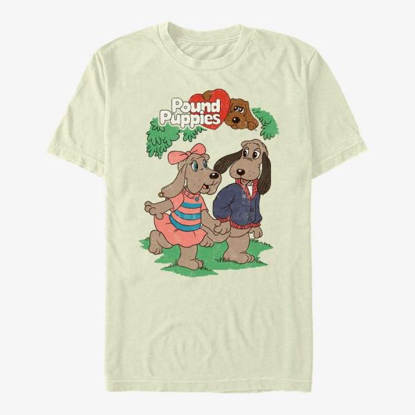 Queens Hasbro Pound Puppies - Puppy Couple Unisex T-Shirt Natural