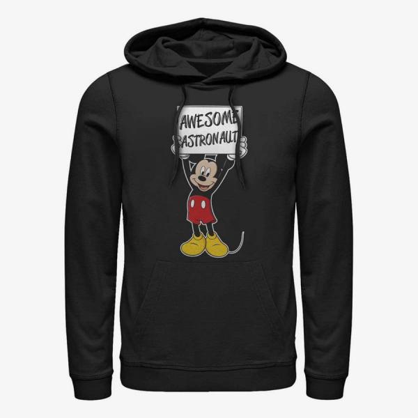 Queens Disney Classics Mickey Classic - Mickey Awesome Astronaut Unisex Hoodie Black
