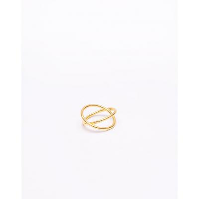 Timi Cross Ring gold plated