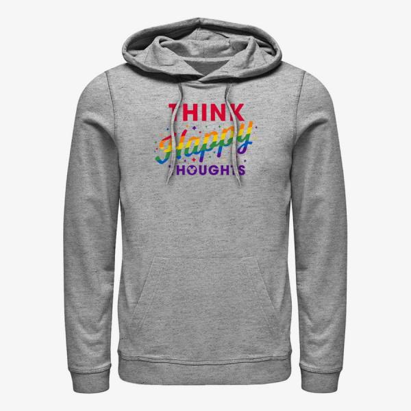 Queens Disney Classics Peter Pan - Happy Thoughts Unisex Hoodie Heather Grey
