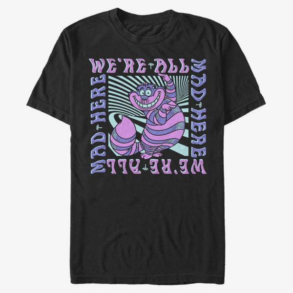 Tričko Merch Disney Classics Alice In Wonderland - Mad Here Trip Unisex T-Shirt Black S