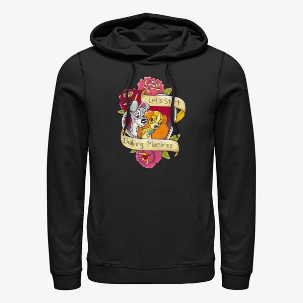Mikina Merch Disney Classics Lady & The Tramp - Lady Tramp Tatoo Unisex Hoodie Black L