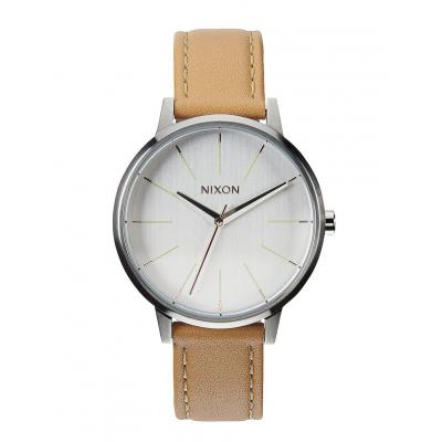 Hodinky Nixon Kensington Leather natural silver
