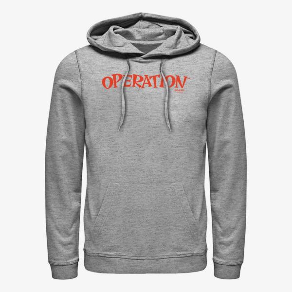 Queens Hasbro Operation - Operate Logo Unisex Hoodie Heather Grey