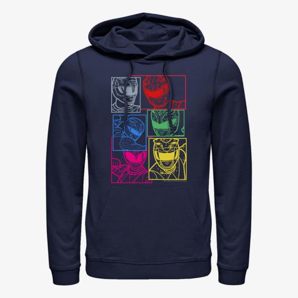 Mikina Merch Hasbro Vault Power Rangers - Street PowerRangers Unisex Hoodie Navy Blue M