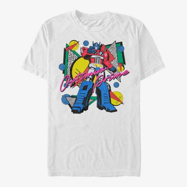 Tričko Merch Hasbro Vault Transformers - Eighties Optimus Unisex T-Shirt White M