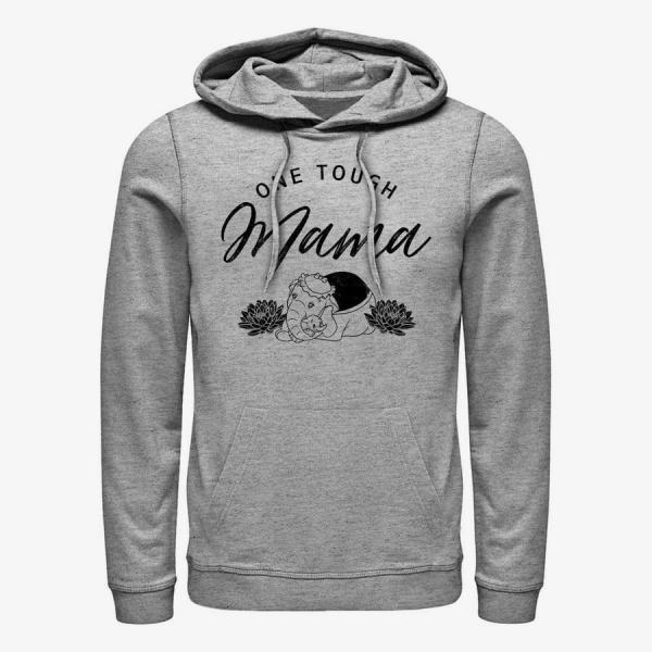 Mikina Merch Disney Classics Dumbo - Tough Mama Unisex Hoodie Heather Grey L