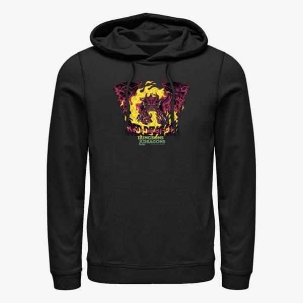 Mikina Merch Dungeons & Dragons - Red Dragon Logo Unisex Hoodie Black S