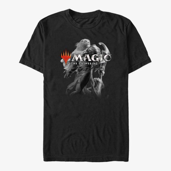 Tričko Merch Magic: The Gathering - Lion Knight Unisex T-Shirt Black XXL