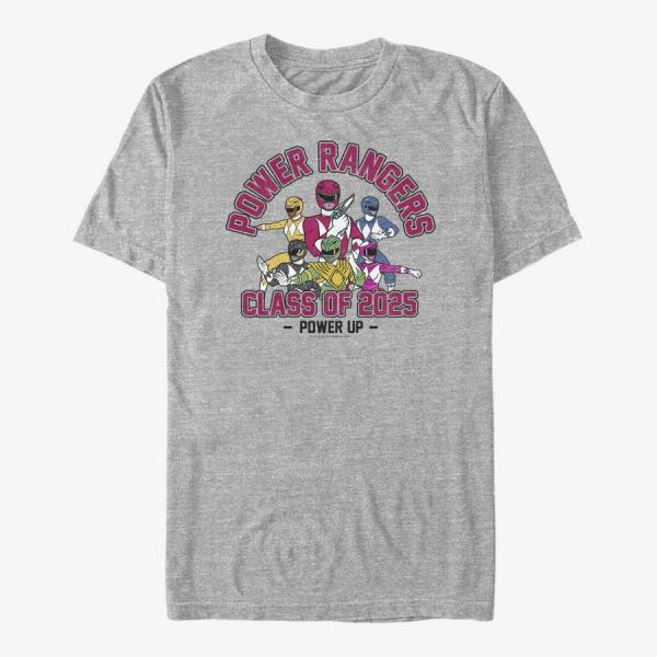 Queens Hasbro Vault Power Rangers - Power Grad Twenty Five Unisex T-Shirt Heather Grey