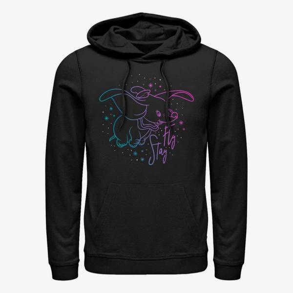 Queens Disney Classics Dumbo - Stay Fly Dumbo Unisex Hoodie Black