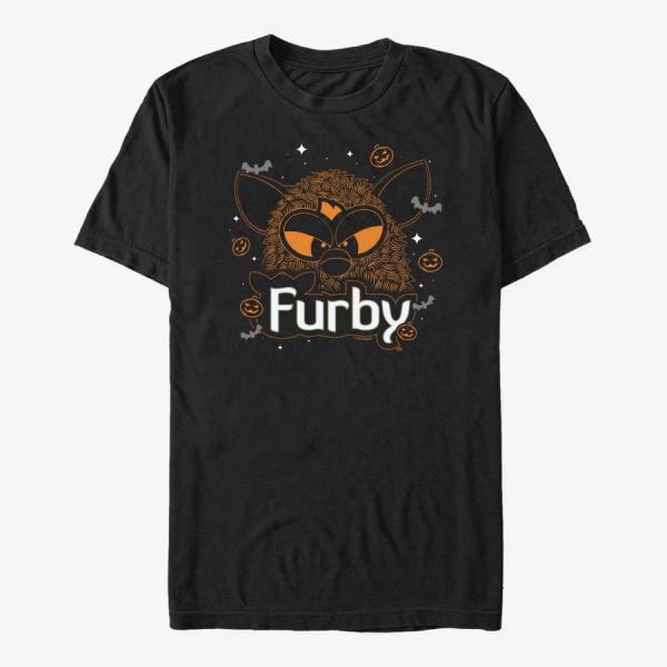 Tričko Merch Hasbro Vault Furby - Furby Lines Unisex T-Shirt Black XXXL