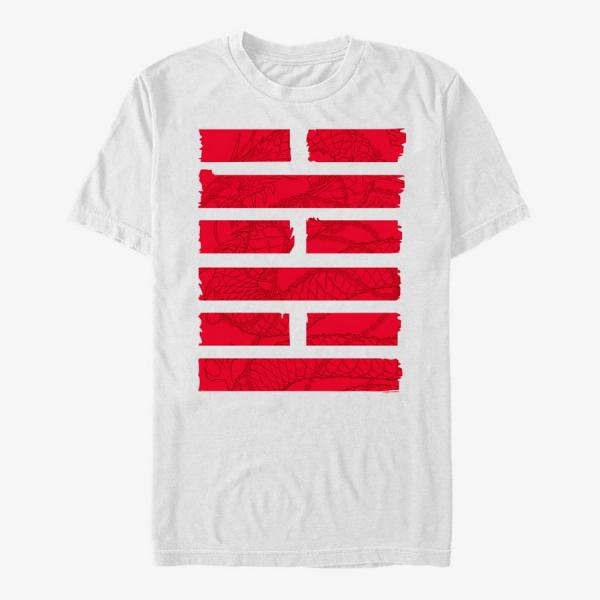 Tričko Merch Hasbro Vault Snake Eyes - Dragon Symbol Unisex T-Shirt White XL