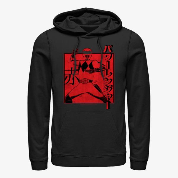 Queens Hasbro Vault Power Rangers - Red Ranger Kanji Unisex Hoodie Black