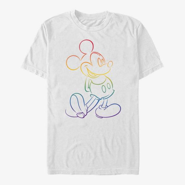 Tričko Merch Disney Classics Mickey Mouse - Big Pride Unisex T-Shirt White XXXL