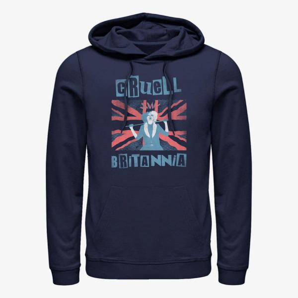 Mikina Merch Disney Classics DNCA - Cruell Britannia Unisex Hoodie Navy Blue XXL