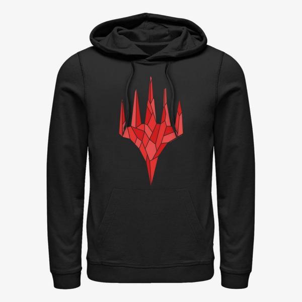 Mikina Merch Magic: The Gathering - Red Crystal Unisex Hoodie Black L