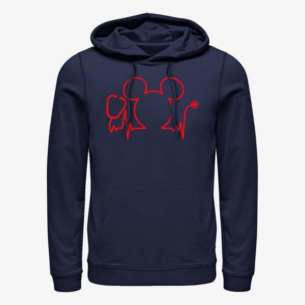 Mikina Merch Disney Classics Mickey Mouse - Nurse Day Unisex Hoodie Navy Blue L