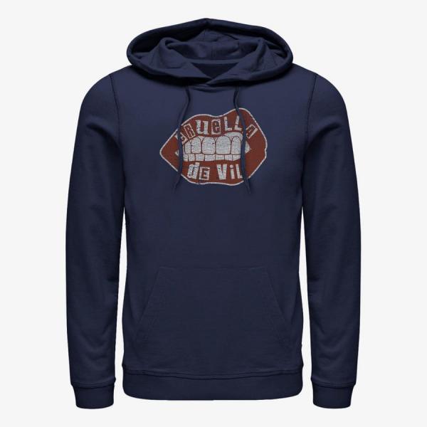 Queens Disney Classics DNCA - Lip Embroidery Unisex Hoodie Navy Blue