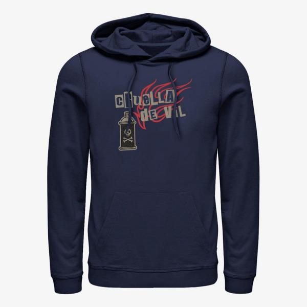 Mikina Merch Disney Classics DNCA - Spray Fire Unisex Hoodie Navy Blue S