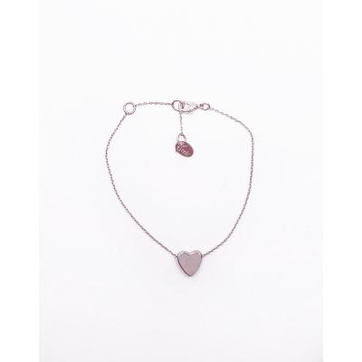 Timi Sliding Heart bracelet silver finishing