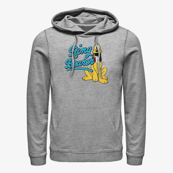 Queens Disney Classics Mickey & Friends - Ring Pluto Unisex Hoodie Heather Grey