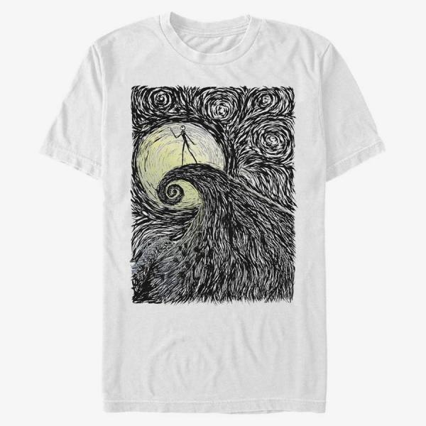 Queens Disney Classics Nightmare Before Christmas - Spiral Hill Unisex T-Shirt White