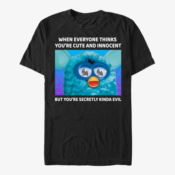 Tričko Merch Hasbro Vault Furby - Furby Meme Unisex T-Shirt Black M