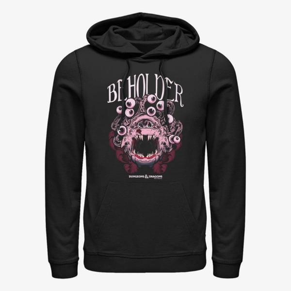 Queens Dungeons & Dragons - Beholder Monster Icon Unisex Hoodie Black