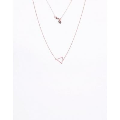 Timi Small Triangle Necklace gold plated