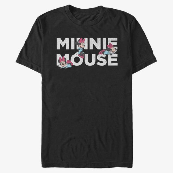 Tričko Merch Disney Classics Mickey Classic - Minnie Stack Unisex T-Shirt Black XL