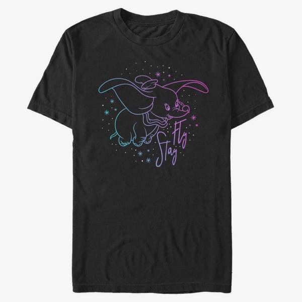 Tričko Merch Disney Classics Dumbo - Stay Fly Dumbo Unisex T-Shirt Black XXL