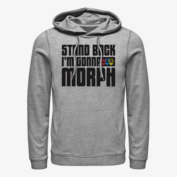 Mikina Merch Hasbro Vault Power Rangers - I'm Morphing Unisex Hoodie Heather Grey M