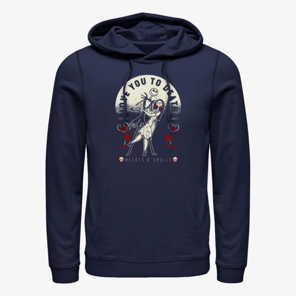 Queens Disney Classics Nightmare Before Christmas - To Death Unisex Hoodie Navy Blue