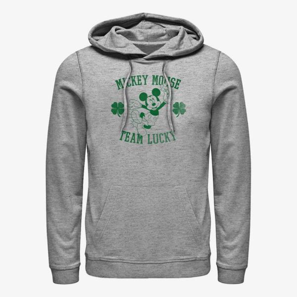 Queens Disney Classics Mickey & Friends - TEAM LUCKY Unisex Hoodie Heather Grey