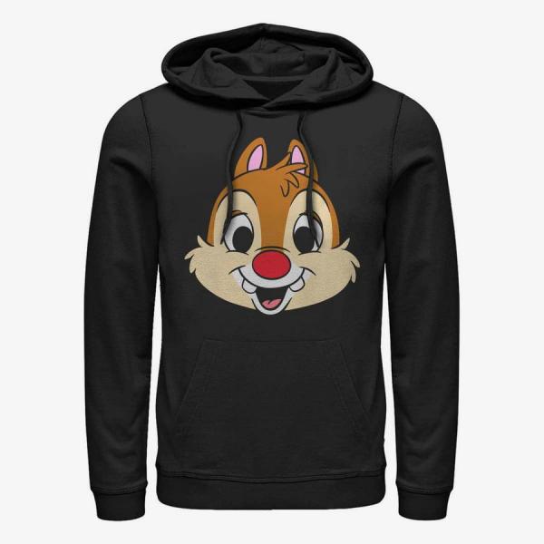 Queens Disney Classics Mickey & Friends - Dale Big Face Unisex Hoodie Black