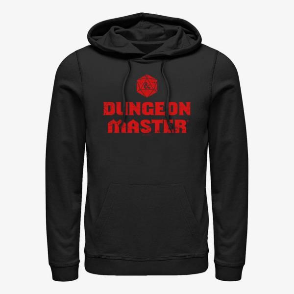 Queens Dungeons & Dragons - DUNGEON MASTER DISTRESSED Unisex Hoodie Black